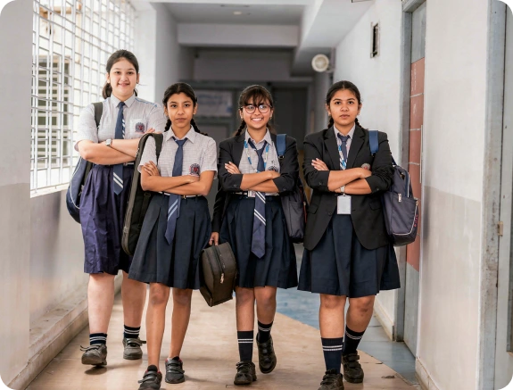 Students in hallway